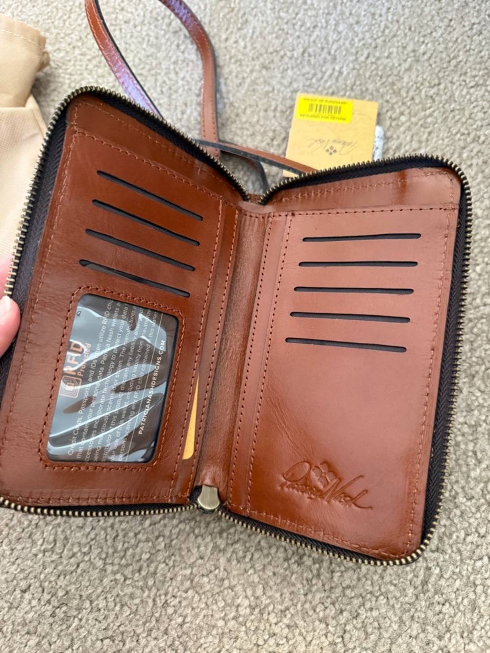 NWT Patricia Nash Golden Multi Butterfly Crossbody Phone Bag - Picture 6 of 7